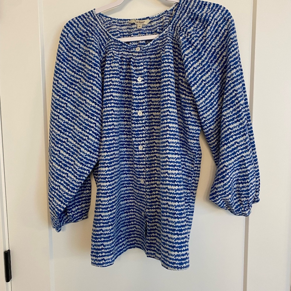 Tucker Classic Blouse in Polished Cotton